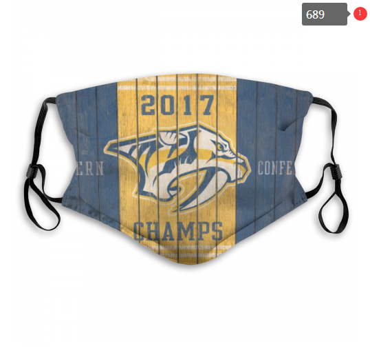 NHL Nashville Predators #1 Dust mask with filter->nhl dust mask->Sports Accessory